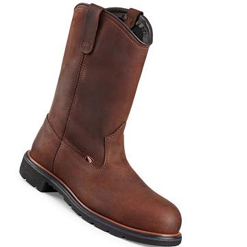 Red Wing DynaForce® 11-inch Waterproof Safety Toe Pull On Men's Boots Coffee | ZA 228LIS